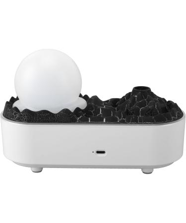 Aromatherapy Diffuser - Volcano 200ML Essential Oil Humidifier with Night Light 2 Mist Modes & Timer | Best for Home - White - Buy Online on GoSupps.com