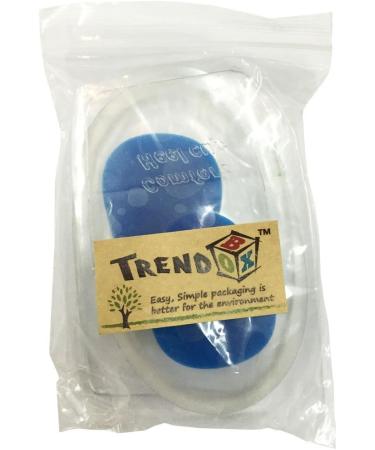 Buy TrendBox Men's Blue Silicone Gel Heel Pads - Elastic Soft Cushion Insoles for Pain Relief & Shock Absorption - Perfect for Sports & Walking - Buy Online on GoSupps.com