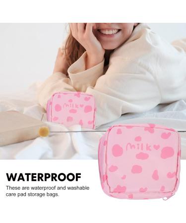 2-Piece Sanitary Napkin & Tampon Bag Set | Stylish Menstruation Pad & Cosmetics Holder for Women & Girls Perfect First Period Organizer - Buy Online on GoSupps.com