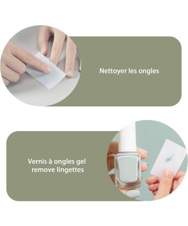  Elalove 300 Pieces Nail Makeup Remover Pads for Semi-Permanent Nail Polish - Ideal for Manicure and Pedicure - White - Buy Online on GoSupps.com