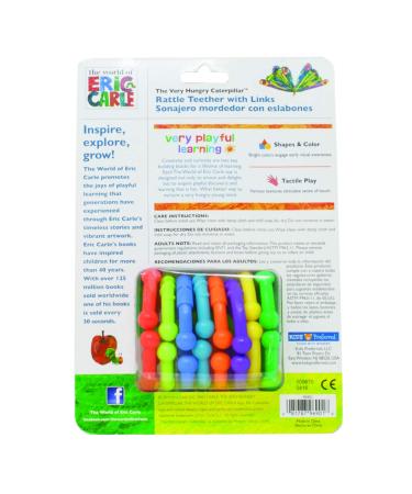 World of Eric Carle Very Hungry Caterpillar Rattle Teether with Links - 1 Count - Buy Online on GoSupps.com