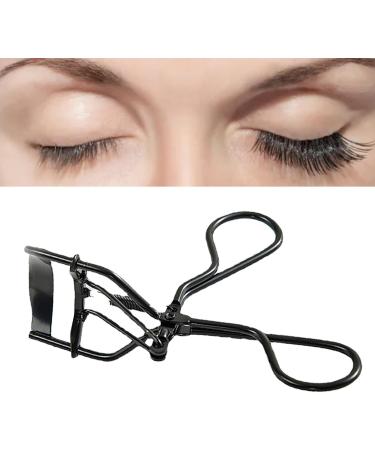 Professional Wide Angle Eyelash Curler with Flexible Collet Design Comfortable Grip Black Metal Material Voluminous Eyelashes - Buy Online on GoSupps.com