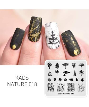 KADS Nail Stamping Plate Tree Nature Template NA018 - Nail Art Decoration & DIY - Buy Online on GoSupps.com