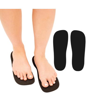 Premium 40Pairs Foam Pads for Spray Tanning Disposable Spray Tan Feet Pads Easy-to-Use Foot Protectors Designed for Salons and Mobile Spray Tanning Professionals (Black) 40Pairs Black