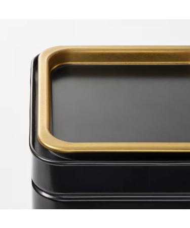 Home stuff Coffee Tea Tin Classic Black Tin Kitchen Storage Metal Food Storage Tin Tin of Comfort - Buy Online on GoSupps.com