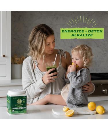 Organic Greens Powder Superfood Complex | Organic Super Greens Powder from Raw Juice with Probiotics Moringa Leaf & Electrolyte Minerals | Vegan Non-GMO No Added Sugar (Mint 45 Servings) Mint 7.88 Ounce (Pack of 1) - Buy Online on GoSupps.com