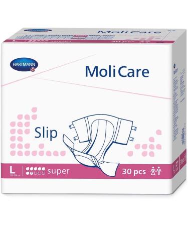 MOLICARE Slip Super Size L - 30 Pieces | Best Adult Diapers for Maximum Comfort & Absorbency - International Shipping Available - Buy Online on GoSupps.com