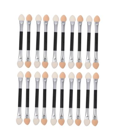 VINTORKY 30pcs Eye Shadow Stick Sponge Lipstick Brushes Eye Mascara Double Ended Makeup Brush Emulsion