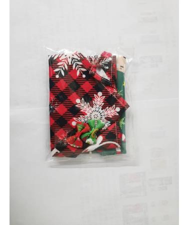 2PCS Washable Dog Christmas Bandana Set for Small Medium Pets - Festive Triangle Scarf for Dogs & Cats - Holiday Accessories & Party Decoration - Buy Online on GoSupps.com