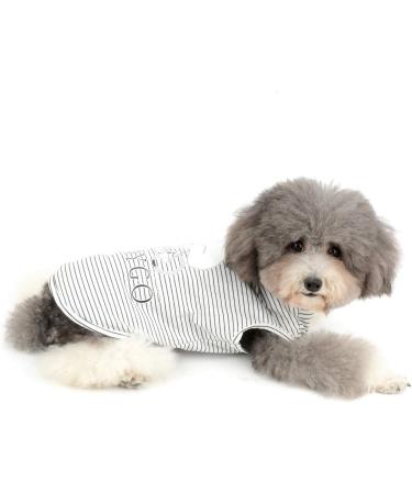 Shop Zweitea Striped Dog T-Shirts | Soft Cotton Summer Vests for Small Dogs & Cats | Perfect for Chihuahuas | XL Size Available - Buy Online on GoSupps.com
