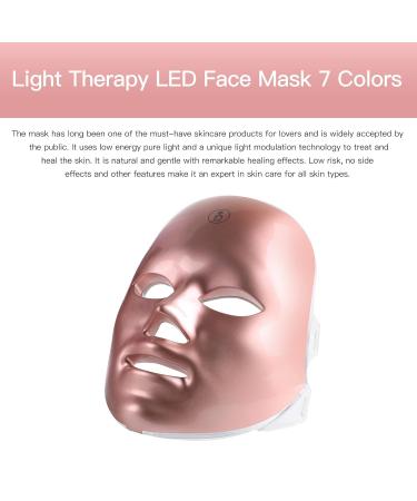 LED Face Mask - 7-Color Photon Therapy for Acne & Wrinkle Removal | Pink Beauty Rejuvenation Mask - Buy Online on GoSupps.com