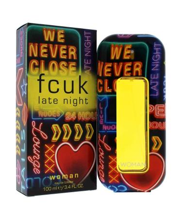 FCUK Late Night Eau De Toilette Spray for Women 3.4 Ounce - Buy Online on GoSupps.com