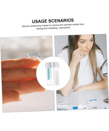 JECOMPRIS 50 Pcs Tweezers for Color Contact Lenses | Silicone Lens Removal Pliers | Eye Makeup Accessories - Buy Online on GoSupps.com