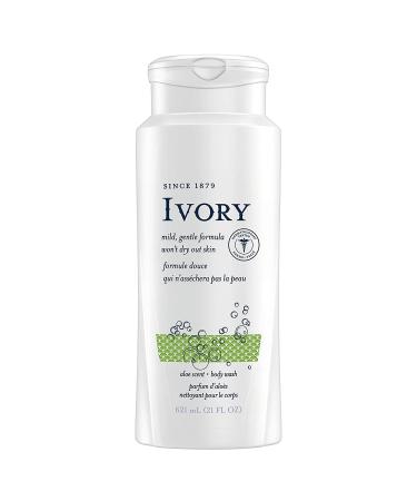 Ivory Aloe Scented Body Wash 21 oz - Pack of 6 | Moisturizing Formula - Buy Online on GoSupps.com