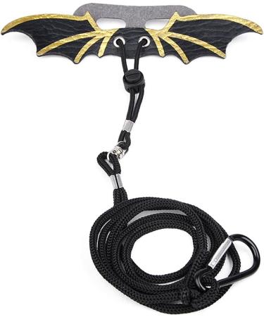 1 Set Adjustable Lizard Leash Bearded Dragon Harness Reptile Leather Harness Bearded Dragon Rope Reptile Leather Rope with Bat Wings for Lizard Amphibians Chameleons Small Pet Animals - Buy Online on GoSupps.com