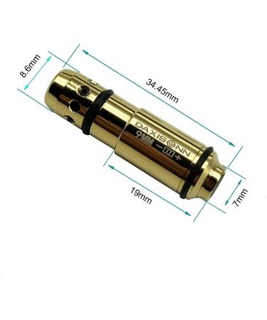 DAXISONN 9mm Laser Training Cartridge with Rubber Rings and Recoil Snap Cap - Dry Fire Practice Tool - Buy Online on GoSupps.com