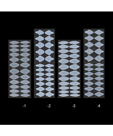 BLACKNANA 24Pcs Nail Forms Mould Sticker Silicone French Manicure Stickers for Nail Mold Gel Extension Building Nail Forms 3 - Buy Online on GoSupps.com