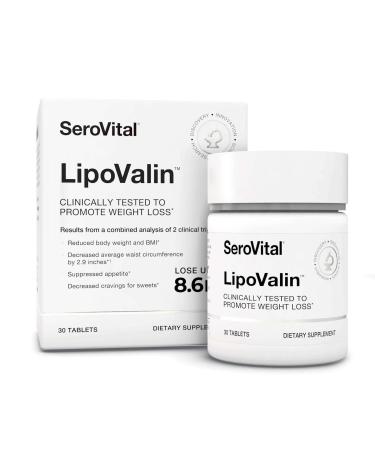 Serovital LipoValin Clinically Validated Weight Loss Pills for Women  Diet Pill Appetite Suppressant Stimulant-Free Weight Loss Supplement - 30 Tablets