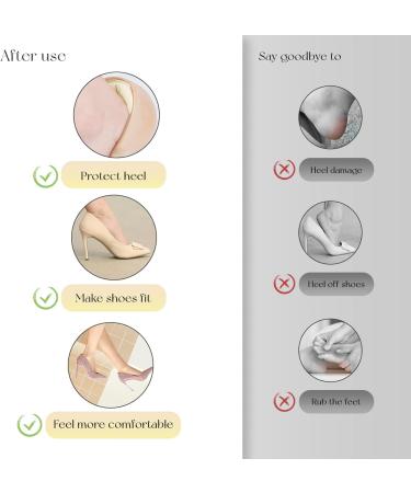Daily Treasures Heel Pads & Foot Cushions - Reusable Anti-Slip Inserts for Shoes | Comfort for Men & Women | Blister Protection (Apricot & Black - Buy Online on GoSupps.com