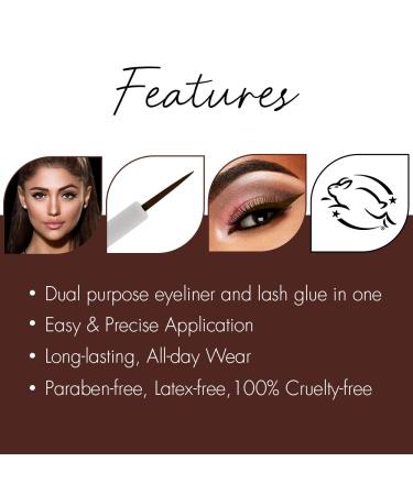 Duo Line IT Lash IT Black/Brown 2n1 Eyeliner & Lash Adhesive 0.12 oz - 1 Pack - Buy Online on GoSupps.com
