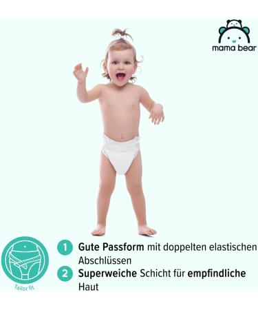 Mama Bear Ultra Dry Diapers Size 6+ (16+ kg) - Monthly Box of 132 (2 Packs of 66) - International Shipping Available - Buy Online on GoSupps.com
