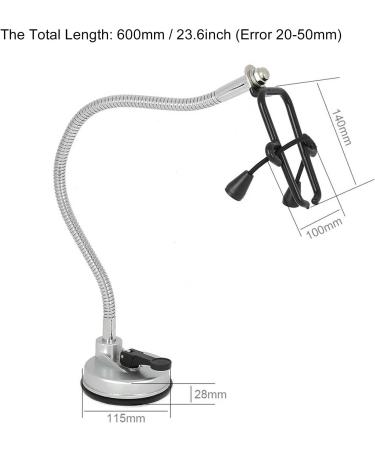 360 Degree Freely Rotation Hair Dryer Holder HairDryer Holder Station Aluminium Alloy Hands Free Removable Suction Cup Stand for Home - Buy Online on GoSupps.com