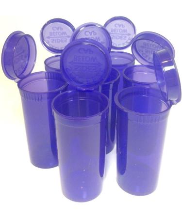 Multi-Use Airtight Pill Bottles - 13 Dram Purple Organizer for Supplements & Medicines | 12 Pack - Buy Online on GoSupps.com