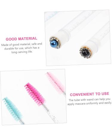 FOMIYES 20sets Mascara Wand Tube Diy Eyelash Tubes Lash Cosmetics Eye Gloss Artificial Fiber Bracket Travel - Buy Online on GoSupps.com