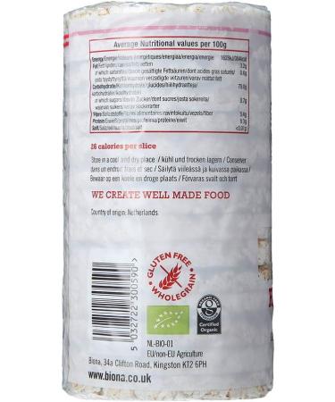 Biona Organic Rice Cakes - 100g | Salt-Free Option - Buy Online on GoSupps.com