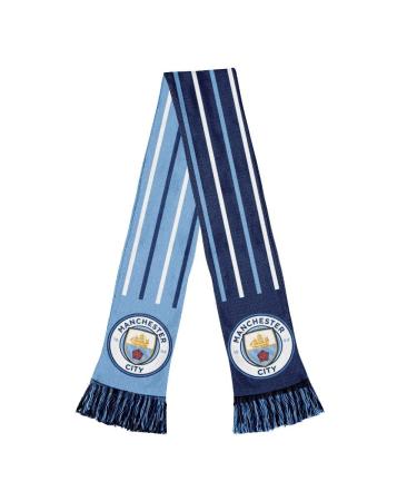 Icon Sports Manchester City Reversible Soccer Scarf, Blue, One Size, (MC21SC)