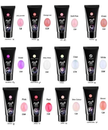 Nails Extension Gel Jelly powder Acrylic Extension Trial Nail Tool Sets for Salon and Home - Buy Online on GoSupps.com