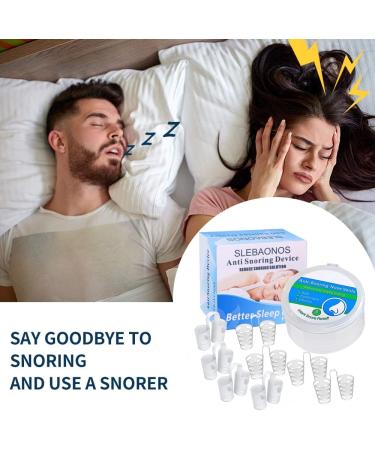 SLEBAONOS 8 Pack Large Size Nose Vents - Anti Snoring Device for Easy Breathing Relief - Includes Travel Case - Buy Online on GoSupps.com