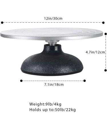 NATGAI Sculpting Wheel 12 Diameter | Heavy Duty All Metal Construction & Sculptor Turntable with Ball Bearings for Art Pottery - Buy Online on GoSupps.com