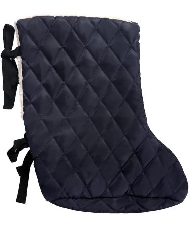 Buy BXT Warm Cast Toe Sock Cover - Thick Fleece Lining for Fractured Foot Leg & Ankle Protection - Black/Grey Foot Cast Cover | International Shipping Available - Buy Online on GoSupps.com