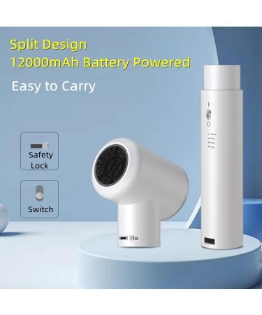 Travel Hair Dryer Portable Cordless Hair Dryer 3 Temperatures/Speeds Rechargeable Camping Hair Dryer Gift for Women - Buy Online on GoSupps.com