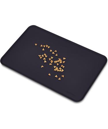 Amazon Basics Water-Repellent Silicone Bowl Pad for Pets - 47x29 cm Black Ideal for Single Beds - Shop Internationally - Buy Online on GoSupps.com