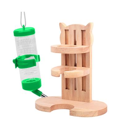 ALXFFBN Water Bottle with Stand for Small pet Rodents Hamster Water Dispenser with Stand Pet Auto Dispenser with Base Auto Dispenser for Small Animals(Random color of water cup)