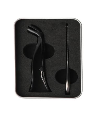 Nail clipper Nail Clippers for Thick Toenails Nail Clippers for Women Large Angled Head Toenail Clippers with Wide Opening Ergonomic Angled Head Senior Toenail Clipper Carbon Black Suit