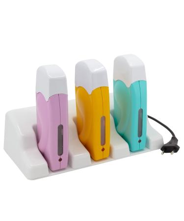 Epilwax Professional Epilator for Wax Heaters - Multi-Colored 3 Guard 100ml Roll-On Hair Removal Device & Refill Pack - Buy Online on GoSupps.com