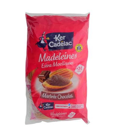 G n rique KER CAD LAC - Ker Cad lac Extra Soft Marbled Chocolate Madeleines 600g - 600g - Pack of 3 - Sold as a Pack