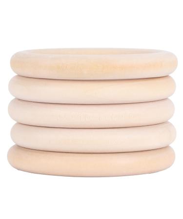DIY Crafts Natural Wooden Teething Rings - 20pcs 65mm Jewelry Circle Pendant Craft Supplies for International Shipping - Buy Online on GoSupps.com