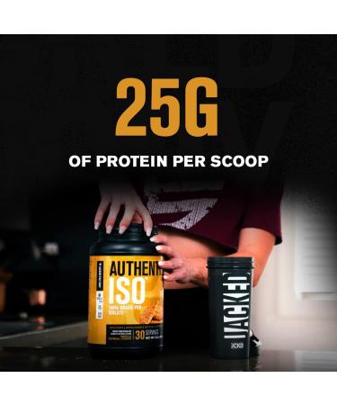 Jacked Factory Authentic ISO Grass Fed Whey Protein Isolate Powder - Low Carb Non-GMO Muscle Building Protein (30 Servings Vanilla Oatmeal Cookie) Creatine Monohydrate Powder (30 Servings) - Buy Online on GoSupps.com