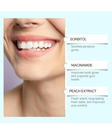  G n rique Niacinamide Whitening Toothpaste Whitening Toothpaste Intense Stain Removal Nicotinamides Sparkling Toothpastes for Deep Cleaning Fresh Breath 120g (A 1PCS) - Buy Online on GoSupps.com