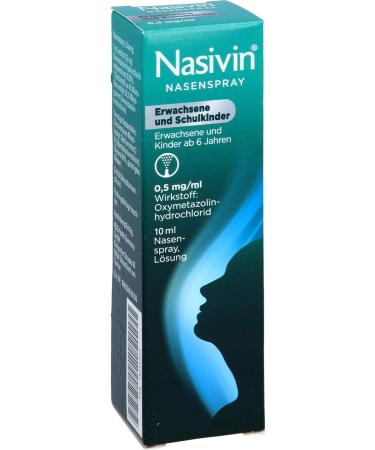 Nasivin Nasal Spray for Adults & Children | 10 ml | Fast Relief for Nasal Congestion - Buy Internationally - Buy Online on GoSupps.com