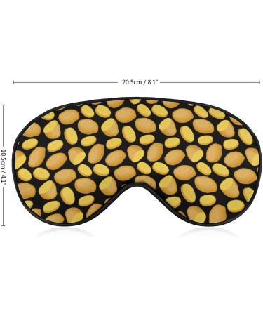 Vegetable Potato Sleep Mask for Women | Adjustable Eye Shades & Elastic Strap | Best Sleep Aid - Buy Online on GoSupps.com