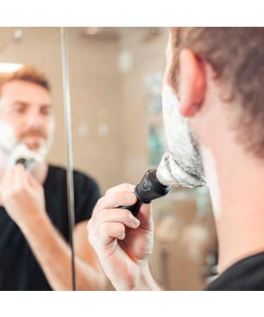 Blackbeards Shaving Brush with Grip - 21mm Synthetic Knot 90mm Length Lightweight (50g) | Perfect for Shaving Foam & Cream - International Shipping Available - Buy Online on GoSupps.com