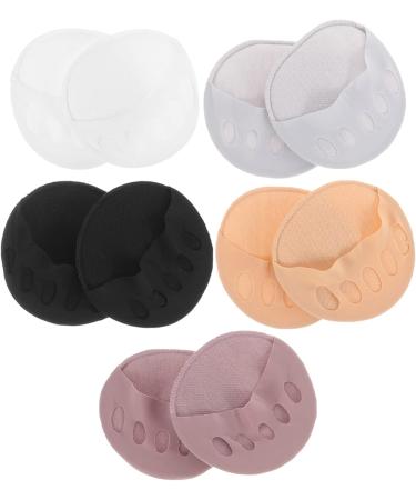 Buy COHEALI 5 Pairs Invisible Five Toe Socks - Forefoot Pads & Cushions for Women | Low Cut Cotton High Heel Liner Socks - Buy Online on GoSupps.com