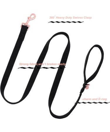 Dogwong Black Pet Leash for Small & Medium Dogs - Comfortable Detectable Leash for Boys & Girls - Pack of 1 - Buy Online on GoSupps.com