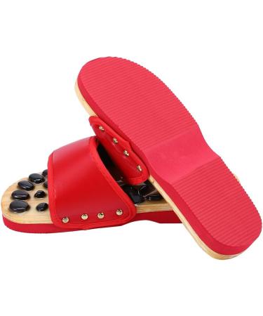 Shop Verdant Touch Reflexology Foot Massage Slippers - Acupuncture Health Care Shoes in Red Size 38 for Ultimate Comfort - Buy Online on GoSupps.com