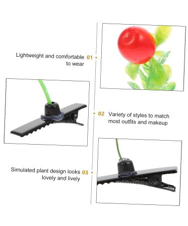 KALLORY 56 pcs Plant Girls Mixed Style Toddler Barrettes - Mini Sprout Hairpins Pins for Kids Party with Grass Sprouts, Little Mushrooms, Butterflies - Novelty Simulation Barrette Set - Buy Online on GoSupps.com